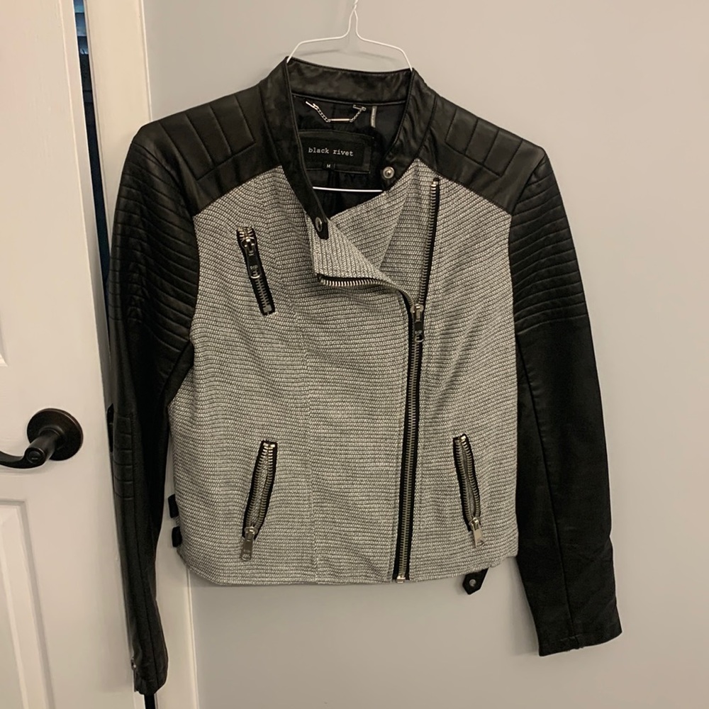 Black Rivet jacket size medium hardly ever worn